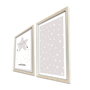Wallity Cuadro Decorativo Enmarcado en MDF (2 piezas) 53 x 78 cm